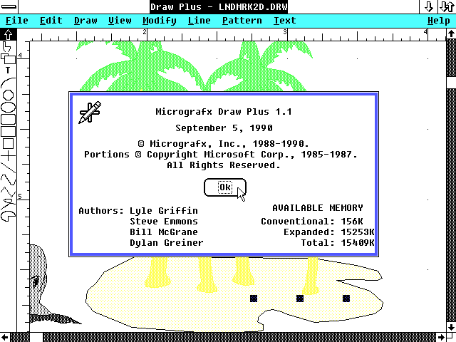 Micrografx Draw Plus 1.1 - About
